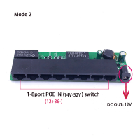 8พอร์ต100เมตรอีเธอร์เน็ตสวิทช์โมดูล PCBA คณะกรรมการ OEM ตรวจจับอัตโนมัติพอร์ต PCBA คณะกรรมการ OEM เมนบอร์ด