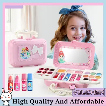 Kids Non-toxic Makeup Cosmetic Toys Kit With Handbag Carnival