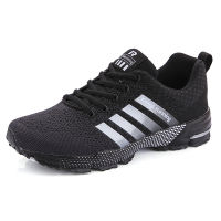 Men Running Shoes Fashion Sneakers  Breathable Light Casual Walking Footwear Knit Trainer Sneakers Big Size Sports Shoes Men