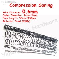 ✟ 2Pcs 5Pcs Wire Diameter 0.6mm 65Mn Cylidrical Coil Compression Spring Rotor Return Spring Release Pressure Ultra Long Springs