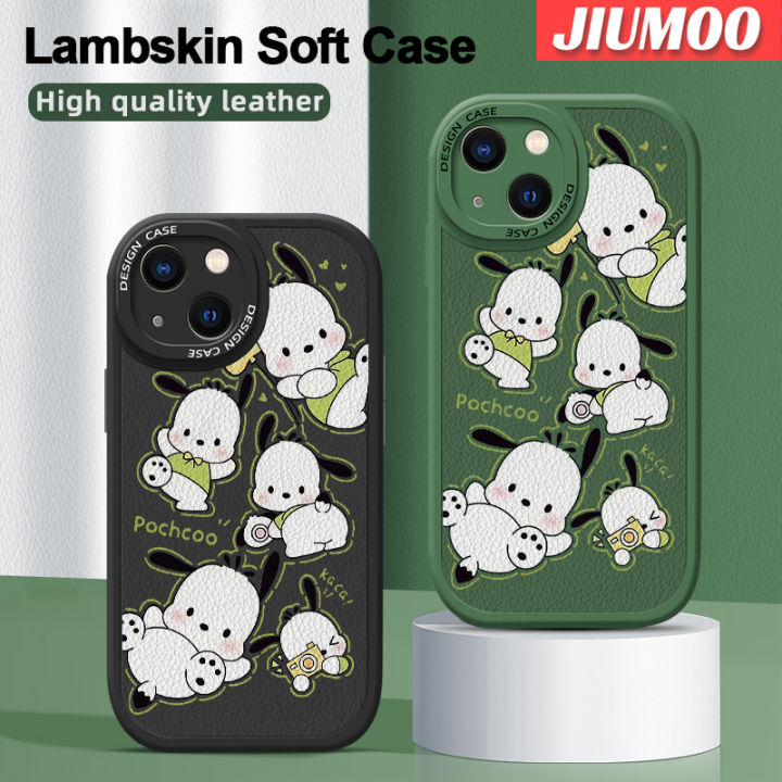 jiumoo-เคสสำหรับ-realme-c35-c31-narzo-50a-prime-case-ลายการ์ตูนน่ารัก-pochacco-แฟชั่นกันกระแทกเคสใส่โทรศัพท์หนังหลังเคสฝาปิดซิลิโคนนุ่มเลนส์เต็มเคสป้องกันกล้อง