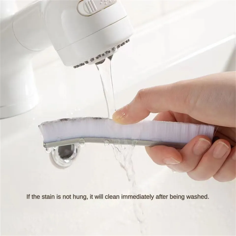 Keepwarm 2023 2Pcs Dead-end Deep Cleaner Multi-purpose Window Cove  Scrubbing Tool Tile Dirt Thin Brush Household Crevice Cleaning Brush Long  Handle Nylon Sink Brush