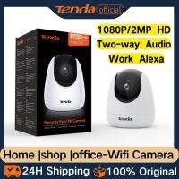 Tenda กล้อง WiFi กล้องรักษาความปลอดภัยในร่ม1080P 2K จอดูแลเด็กการมองเห็นได้ในเวลากลางคืน2ทางระบบเสียงระบบตรวจจับมนุษย์ PTZ คลาวด์กล้อง IP