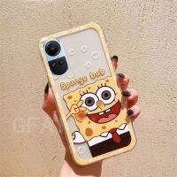 เคสใสเคสมือถือใหม่2023ชิ้นสำหรับ OPPO Reno10 Pro/ Reno 10 Pro + 5G สไตล์นิ่มน่ารักการ์ตูน SpongeBob กันกระแทกเคสโทรศัพท์เคสป้องกัน Oppo Reno10Pro +