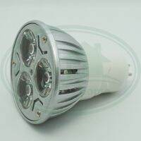 หลอดไฟ High-Power LED MR16 220V 3x1W แสงเดย์ไลท์