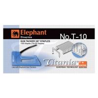 ELEPHANT GUN TACKER STAPLES HEAVY DUTY 3/8" TITANIA ลวดเย็บกระดาษ ตราช้าง NO.T-10