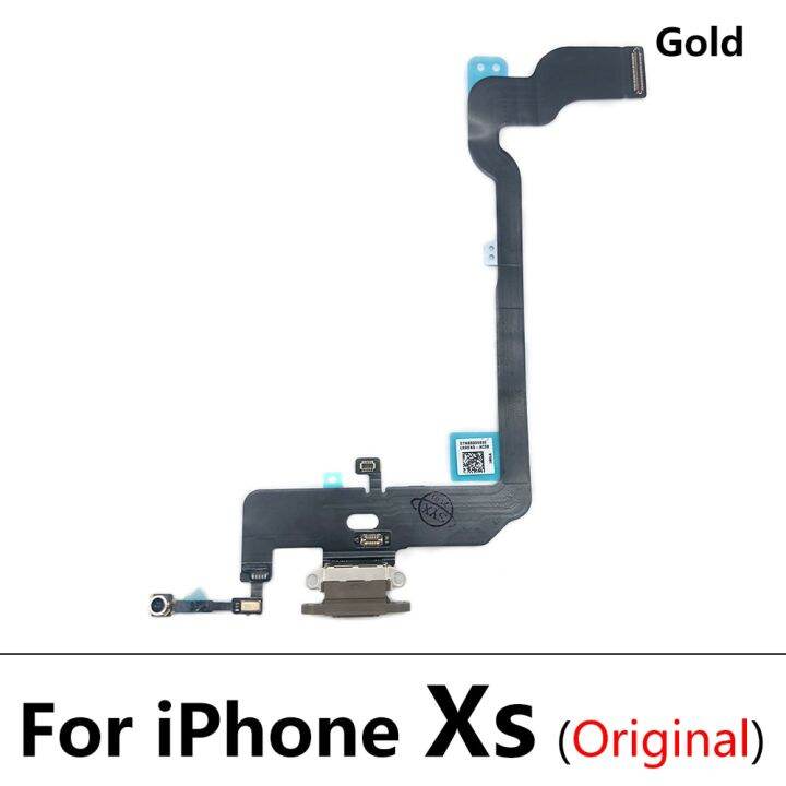 5-ชิ้น-ล็อต-บอร์ดชาร์จใหม่ดั้งเดิม-100-สําหรับ-iphone-7-8-plus-x-xs-usb-port-connector-แท่นชาร์จริบบิ้นพร้อมไมโครโฟน