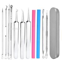 11/4Pcs/Set Blackhead Comedone Acne Pimple Blackhead Remover Tool Spoon for Face Skin Care Tool Needles Facial Pore Cleaner