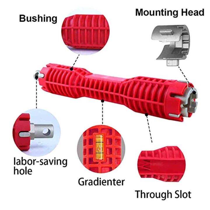 M YI Shop 8 In 1 Faucet and Sink Installer Tool Multi Purpose Tool
