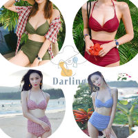 ชุดว่ายน้ำทูพีช ชุดบิกินี่สีหวานแวว เซ็ท 2ชิ้น ชุดว่ายน้ำบิกินี่เอวสูงสไตล์ Bikini  มีหลากสีให้เลือก