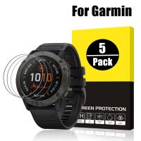 【】 PC Helpers MALL 5-1ชิ้นปกป้องหน้าจอสำหรับกระจกเทมเปอร์ Garmin Fenix 7 6 6S 6X 5 5 5S /Vivoactive 945นาฬิกาฟิล์มป้องกัน735XT