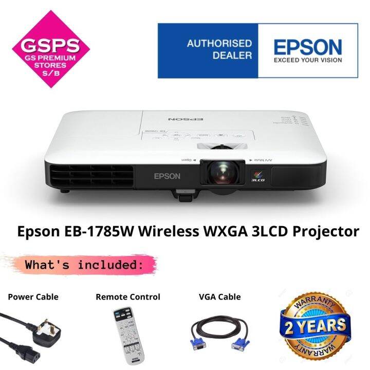 Epson EB-1785W Wireless WXGA 3LCD Projector | Lazada