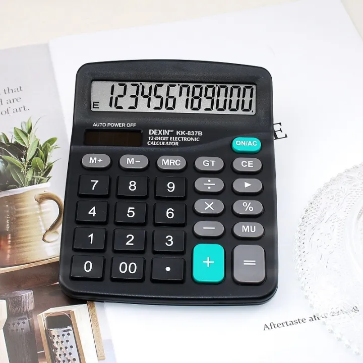 DEXIN KK-837B 12 Digit Calculator Small Calculator Deli Calculator ...