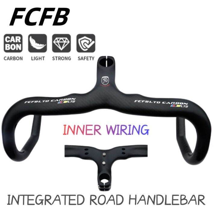 Carbon Handlebar Carbon Integrated Handlebar Road Bike Handle Bars 3K