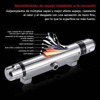 Thermostatic สัมผัสบาร์วาล์วผสมฝักบัวแตะด้านล่างโครเมี่ยม1/2 "เต้าเสียบอุปกรณ์ในห้องน้ำที่ทันสมัยสวิทช์ไฟห้องน้ำ