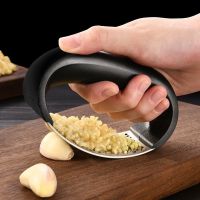 1Pc Stainless Steel Manual Garlic Press Device Household Handheld Fruit Ginger Vegetable Squeezer Mincer Kitchen Accessories