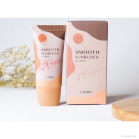 Liora Smooth Sunblock UV Cream กันน้ำกันเหงื่อคุมมันไม่เทาไม่เยิ้มระหว่างวัน SPF50 PA+++ (1 หลอด / 19 กรัม)