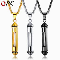 Hot-Selling Personalized Open Titanium Steel Perfume Bottle Pendant Commemorative Pet Urn Necklace