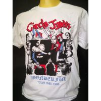 เสื้อวงนำเข้า Circle Jerks Wonderful Tour 1985-1986 Black Flag Bad Religion Hardcore Punk Rock Style Vintage T-Shirt ส่ง ไม่