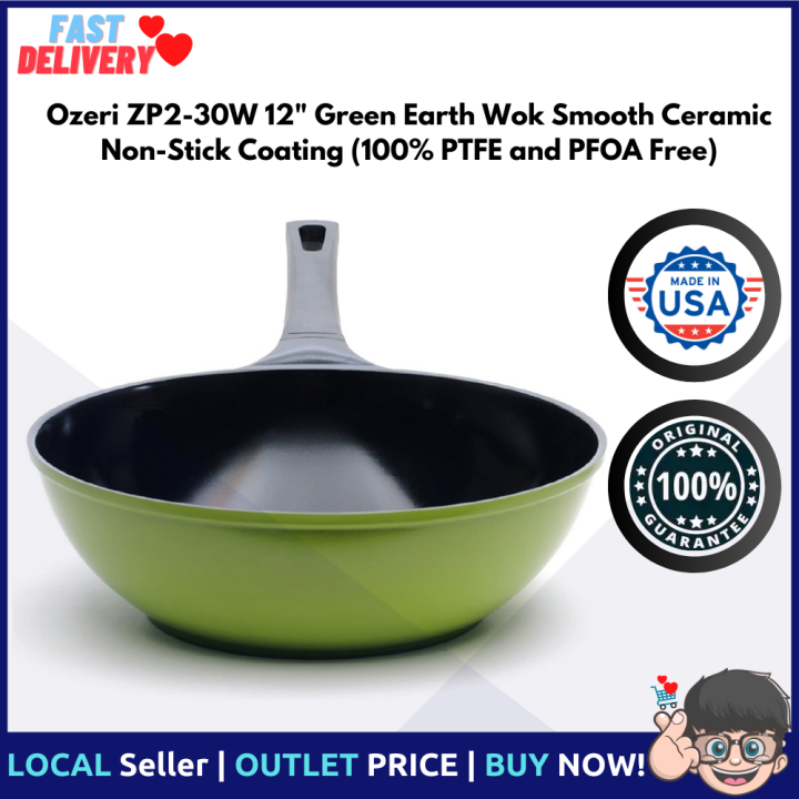 8 Stone Earth Fry Pan by Ozeri, with a 100% APEO & PFOA-Free