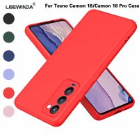 สำหรับ Tecno Camon 18 /Camon 18 Pro เคสโทรศัพท์,เลียนแบบ Liquid Silica Gel + Flannelette TPU Soft Shell ปกหลัง