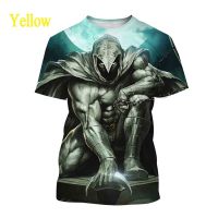 2023 In stock  Newest knight  T-shirt 3D printing moon knight unisex personality casual round neck short-sleeved top XX，Contact the seller to personalize the name and logo