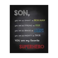 ลูกชาย-คุณเป็นสัญลักษณ์ที่สร้างแรงบันดาลใจให้กับซูเปอร์ฮีโร่คนโปรดของฉันศิลปะบนผนังพิมพ์โปสเตอร์เชิงศิลปะ-พร้อมใส่กรอบตกแต่งตกแต่งห้องนอนเด็กและบ้านสำหรับเด็กที่สมบูรณ์แบบสำหรับแฟนๆที่ประหลาดใจ!