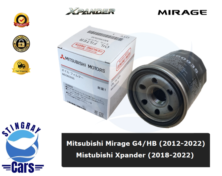 Oil Filter for Mitsubishi Xpander (20182022), Mirage G4/HB (20122022) Lazada PH