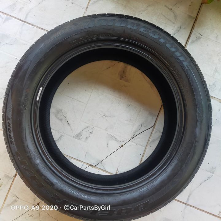 ราคาต่อ-เส้น-ยาง-ฺbridgestone-dueler-225-55-18-ฺปี19-1219-ปะสตีม-2-จุด-ไม่มีผลต่อการใช้งาน