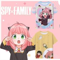 ใหม่ Spy X ครอบครัวเสื้อยืดอะนิเมะสาว Anya Forger พิมพ์ 3D Street Wear ผู้ชายแฟชั่นผู้หญิงบวกขนาดเสื้อยืดฮาราจูกุเด็กเสื้อยืด XS-5XL