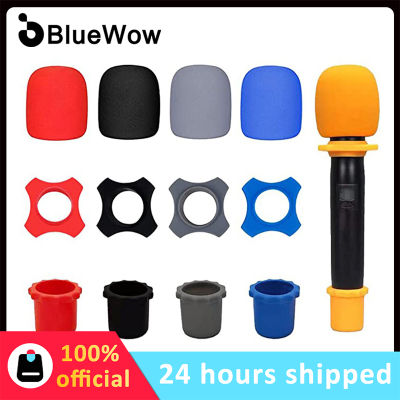 BlueWow CX058ไมโครโฟนมือถือไมโครโฟนไร้สายกระจกโฟม,Anti-Rolling Mic ป้องกันแหวนซิลิโคน,ด้านล่าง Rod สำหรับ KTV DJ อุปกรณ์