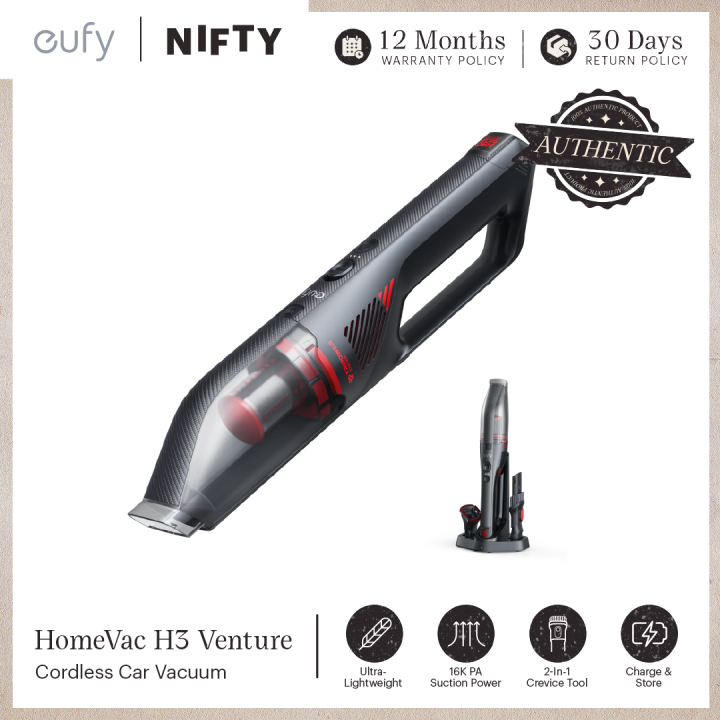eufy by Anker, HomeVac H30 Venture, Cordless Car Vacuum, 80 AW, 16000Pa