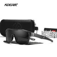 {Paopao glasses}KDEAM Reduce Windage แว่นตากันแดดผู้ชายโพลาไรซ์ออกแบบกีฬา One Piece Shades แว่นตาเคลือบหลายชั้นกระจกหมวดหมู่3