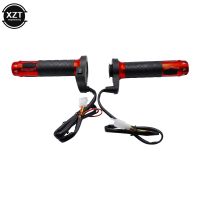 2Pcs 12V Motorcycle Hot Grip Motorbike ATV Scooter Electric Heated Grips 22mm Handlebar Hand Warmer Aluminum Moto Handlebar