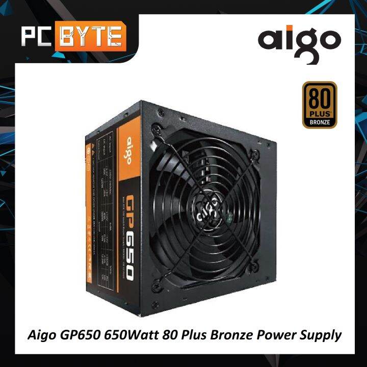 Aigo GP650 650Watt 80 Plus Bronze Power Supply AIGO GP650 Lazada