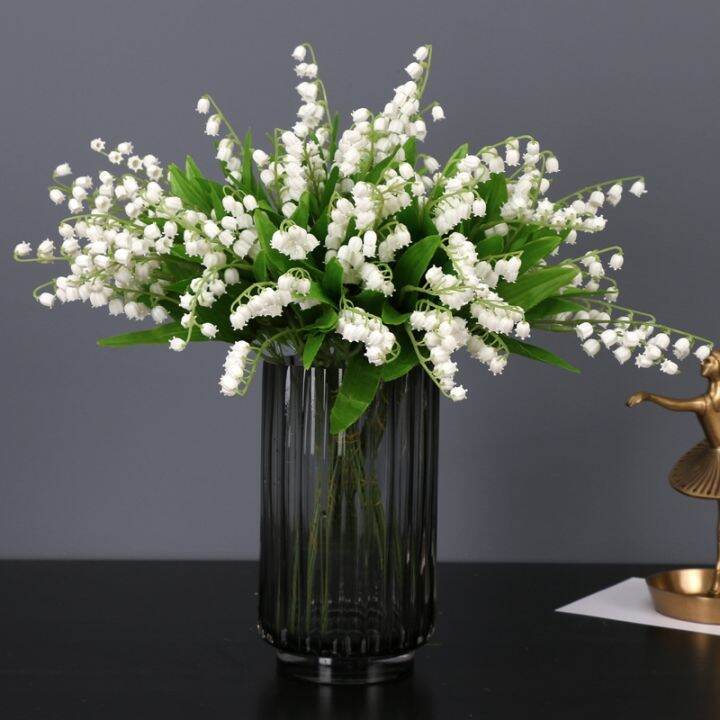 white-simulated-lily-valley-plastic-flower-single-bell-orchid-small-fresh-touch-ins-chime-flower-decorative-artificial-flower