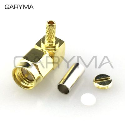 5pcs SMA Male Plug Right Angle Crimp for RG174 RG316 Cable RF Connector Electrical Connectors