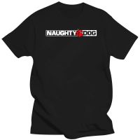 เสื้อยืดผ้าฝ้ายพิมพ์ลาย ใหม่ เสื้อยืดลําลอง แขนสั้น พิมพ์ลายโลโก้ Naughty Dog สไตล์อเมริกัน เหมาะกับงานปาร์ตี้ วิดีโอเกม  AD9A