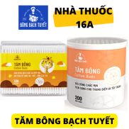 TĂM BÔNG BẠCH TUYẾT - NHIỀU LOẠI - BÔNG RÁY TAI CHO NGƯỜI LỚN & TRẺ EM