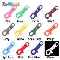 ㍿ 12pcs/pack 1/4 Swivel Snap Colorful Plastic Hook For Weave Paracord Lanyard Buckles Backpack Webbing