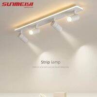 SUNEMIYI ไฟเฉพาะจุดไฟสปอตไลท์สำหรับไฟติดตามทางเดินโคมเพดานติดอยู่กับที่ไฟ Led ราง Led 19/30/40W สำหรับร้านขายเสื้อผ้าบ้าน220V