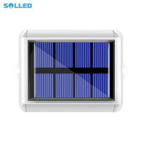 2 Pack Solar Wall Lights 4LED Up Down Solar Sconce IP65 Waterproof Outdoor Fence Solar Lamp For Garden Porch Decoration