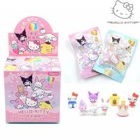 Sanrio ยางลบการ์ตูนอะนิเมะ3D,ยางลบของขวัญสำหรับนักเรียนถุงปิดผนึก Hello Kitty ของแท้เครื่องเขียนของเล่นของขวัญยางลบอุปกรณ์การเรียน