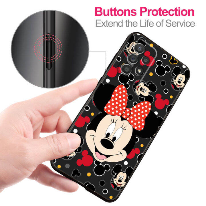 black-mickey-minnie-mouse-disney-case-for-samsung-galaxy-a11-a12-a72-a71-a21s-a22-a13-a51-4g-a52-5g-a32-cell-phone-bumper-coque-replacement-parts