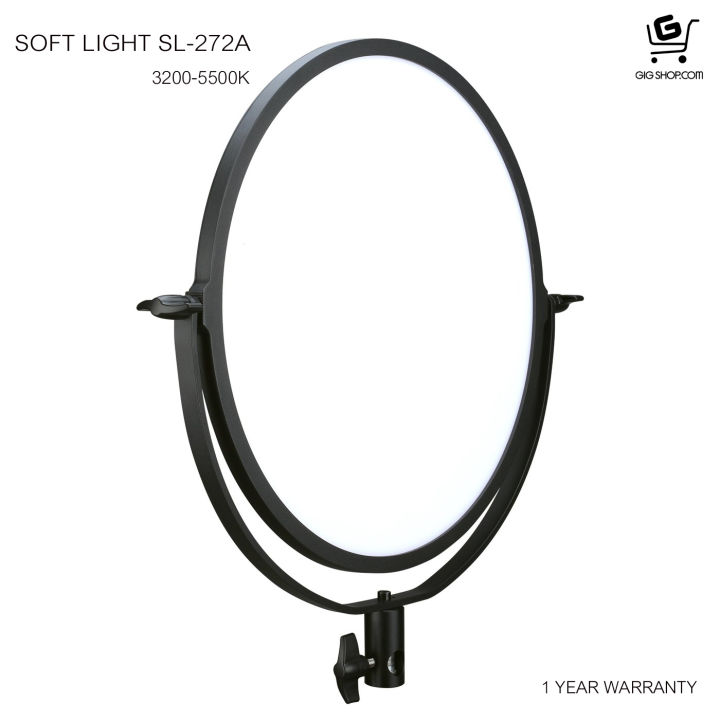 ไฟ-led-soft-light-รุ่น-sl-272a-ไฟกลมปรับแสงได้-สำหรับงานถ่ายภาพนิ่งและงานถ่ายวิดีโอ-สามารถปรับอุณหภูมิแสงได้ตั้งแต่-3200k-5600k-รับประกัน-1-ปี