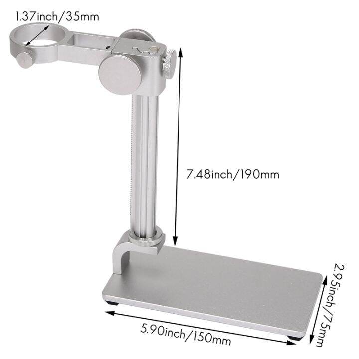 aluminum-alloy-stand-usb-microscope-stand-holder-bracket-mini-foothold-table-frame-for-microscope-repair-soldering