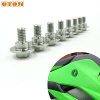 OTOM Motorcycle Stainless Steel Fairing Bolts Fuel Tank Side Cover Rear Guard Plate Screw Nuts For KAWASAKI KX KXF KLXR 125-500 Nails  Screws Fastener