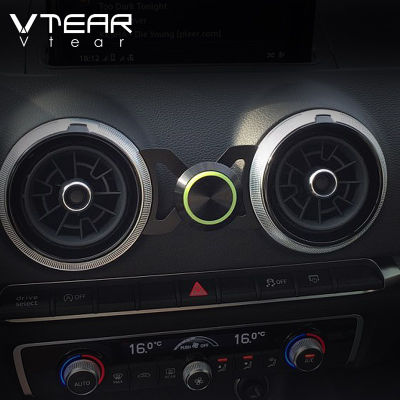Vtear for Audi A3 Q2L car phone holder rotary air vent outlet mount bracket car-styling 360 degree stand accessories interior