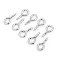 ：》《{ 100-200Pcs 5X10mm Eye Pins Hooks Eyelets Screw Threaded Metal Jewelry Earring Pendant Clasps DIY Jewelry Making Accessories