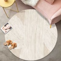 Modern Round Chair Mat Coffee Table Sofa Carpets for Living Room luxury Anti-skid Lounge Rug Home Decoration Bedroom Bedeide Mat